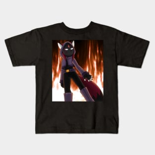 Masked Kitsune Rubi Kids T-Shirt